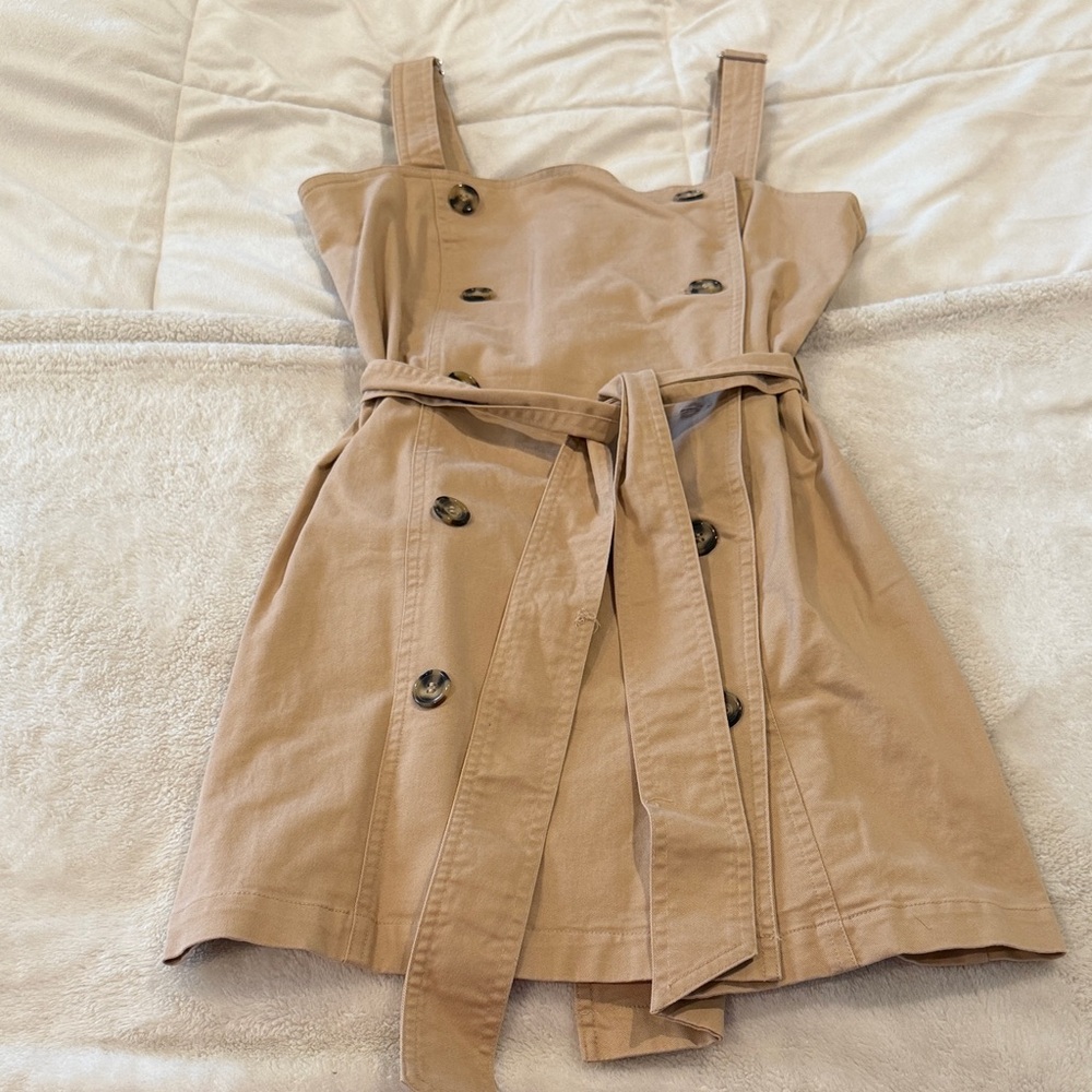 Forever 21 Beige Trench Coat Dress